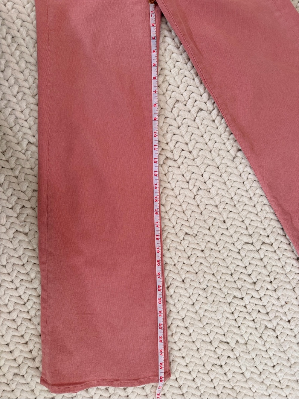 MOTHER The High Waisted Roller Skimp Jeans 26 Second Chance Dusty Rose Wide Leg - Picture 11 of 11